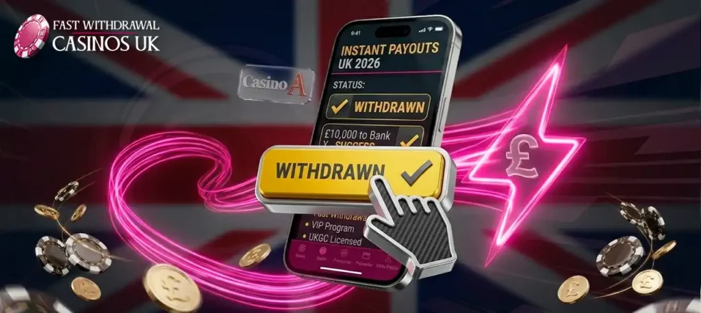 Step-by-step guide to quick withdrawals at UK online casinos.